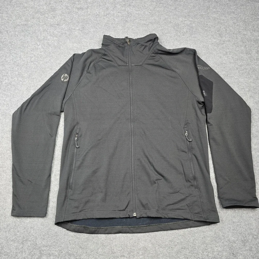 The North Face Jacket Mens XL Gray Softshell Full Zip HP Connection Logo